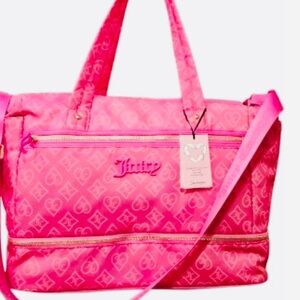 Juicy Couture Pink Logo Travel Bag